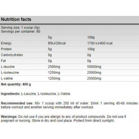 FA Nutrition Xtreme BCAA 5000 - 800 gr